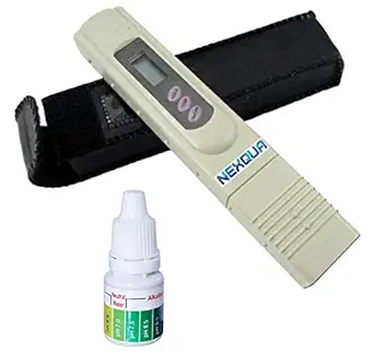 Nexqua Dew Digital LCD Tds Meter for RO Water Purifier filter water testing with Carry Case. Measures Tds/Temperature/Ppm (1 pcs)