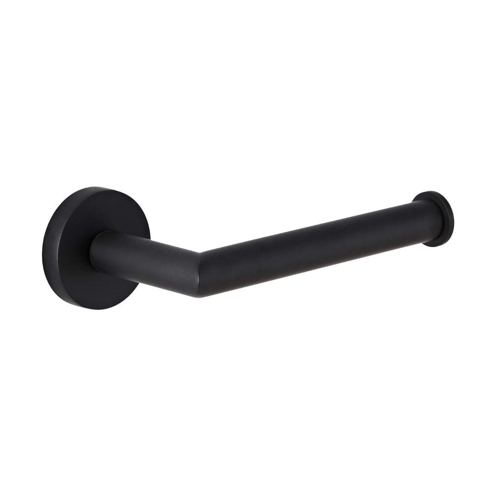 Milano Black Nero Bathroom Wall Mounted Toilet Roll Holder