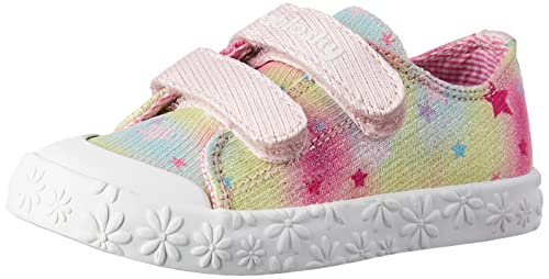 Basket Pablosky Fille 967270 basket cuir rose fermeture scratch