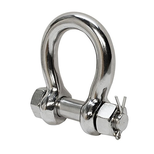 1/2'' Stainless Steel Bolt Pin Anchor Shackle Marine with Oversized Pin Bow Rigging