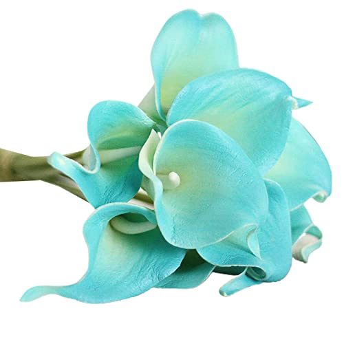 Curfair Artificial Plant Fake Flower Exquisite 1Pc Artificial Calla Lily Flower Bridal Bouquet Wedding Home Romantic Decor Fake Calla Lily Flower Vivid For Home-Yellow #TOP7