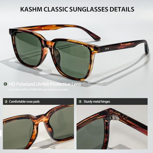 Retro Polarized Sunglasses for Men Women UV Protection Classic Sports Driving Golf Hiking Square Sun Glasses4