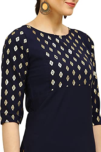 Image of ALC Creation Women's Crepe Printed Straight Kurti
