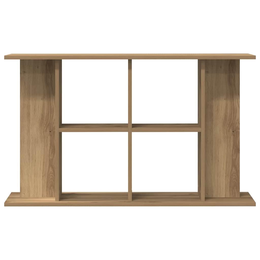 vidaXL Soporte para acuario de roble artesanal, 100 x 40 x 60 cm, madera de ingeniería