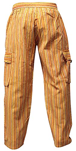 Shopoholic Fashion Mens Light Weight Stripe Hippy Combat Trouser3