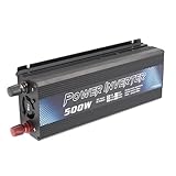 Car Power Inverter Sine Converter with USB Port Cooling Fan 500W DC 12V to AC (110V)
