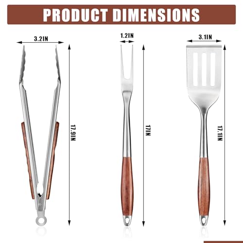 Kit para parrilla 3 piezas acero inoxidable Hetoy miniatura 7