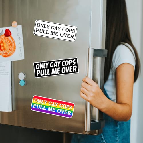 Image of Pack 6 Pcs Funny Gay LGBT Sticker for Cars Laptops Vehicles Trucks Window Helmets Computers Motorcycles Bumper Stickers Removable Waterproof Vinyl Decals Car Exterior Accessories