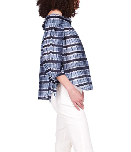 Michael Kors Shibori Off Shoulder Top Chambray Xs #TOP1