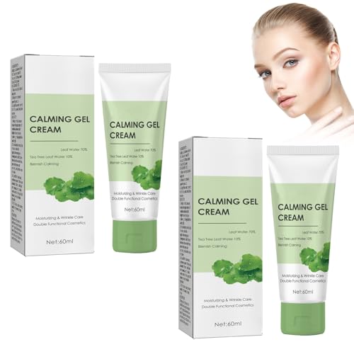 2 Pieces Centella Calming Gel Cream, Soothing Cream, Day&Night Cream, Calming Moisturiser