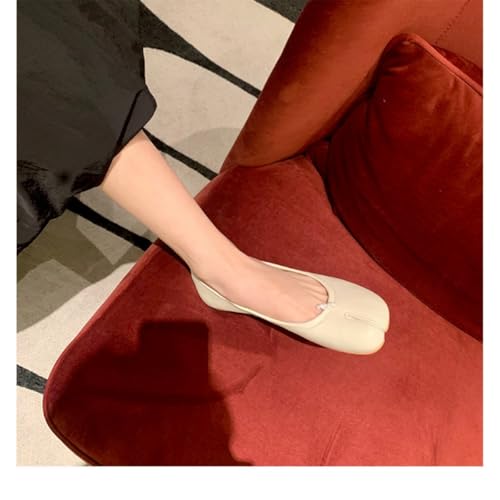 Elegant Sheepskin Split Toe Flats for Women | Sparkling Silver Sequins & Comfortable Ballet Shoes | Perfect for Parties, Weddings & Everyday Wear3