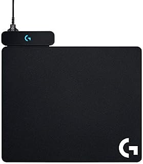 Logitech G POWERPLAY Wireless Charging Mouse Pad, Cloth and Hard Gaming Mouse Pad Included, USB-Connection, RGB Lighting, Compatible with G502 LIGHTSPEED, G PRO Wireless & SUPERLIGHT, G903, G703