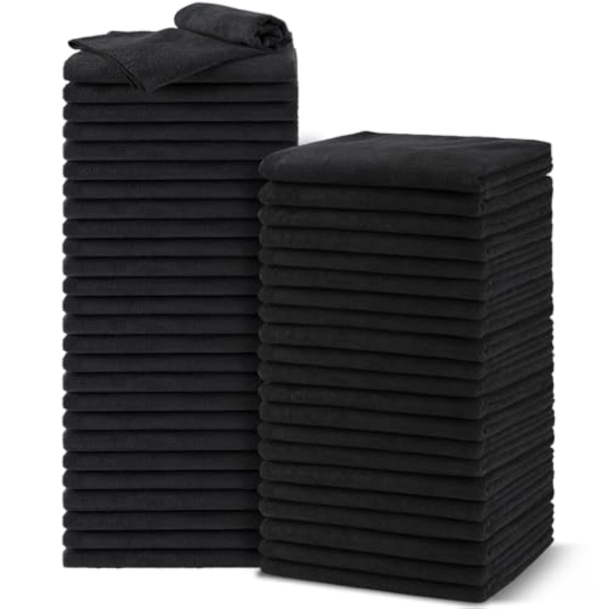 Salon Towels 48 Pack, Microfiber Barber Towel Bulk