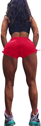 New Plain Stretchy Hot Pants Sexy Shorts Clubwear Dance Party Fancy Dress Skinny Yoga Shorts Pants by Quistal (M, Red)