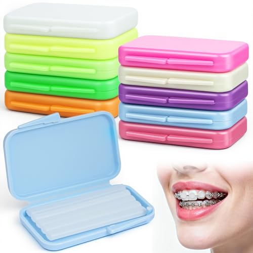 AUYAO Cera Ortodoncia Brackets, 10 Caja Cera Dental para Ortodoncia, Cera de Ortodoncia, Cera Dientes para Ortodoncia Brace Wearer
