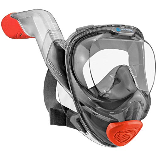 WildHorn Outfitters Seaview 180° V2 Full Face Snorkel Mask with FLOWTECH Advanced Breathing