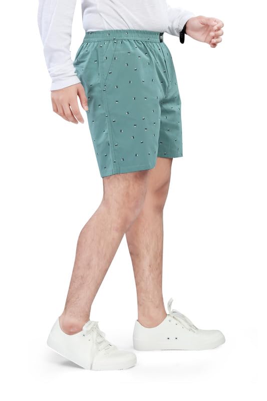 Image of Shorts for Boys - 100% Cotton Printed with Side Pockets - Pack of 2 - Available from Size 7 Years to XL