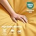 HOMEIDEAS Queen Size Bed Sheets - 6 Piece Set (Gold) - Extra Soft Brushed Microfiber 1800 Bedding Sheets, Deep Pocket, Wrinkle & Fade Free
