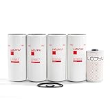 LOJYU 5-Piece Filter Kit for Fleetguard LF667 LF3654 FF5507 FF5369W for Volvo D13 for Mack MP8 for