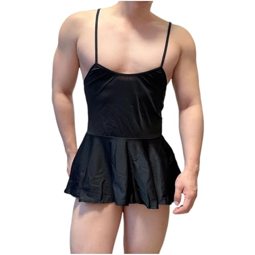 Men's Sexy Lingerie Hot Male Mini Dress Nightgown Naughty Sissy Gay Night Club Party Crossdress