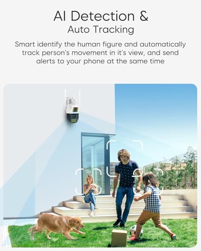 Image of VSTARCAM 3MP+3MP Security Cameras Wireless Outdoor, 2K Dual Camera, 360 Pan & Tilt, Custom Alarm Sound, Full Color Night Vision, 2-Way Audio, 2.4GHz WiFi, PIR Motion Sensor,Real Time Notifications