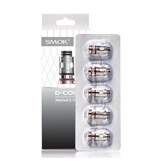 SMOK D-Coil Meshed 0.15Ω Ersatzverdampferköpfe 5er-Pack Dual Mesh Design Kompatibel mit X-Priv Solo Kit X-Priv Plus Kit TF-D Subtank E-Zigarette Ohne Nikotin