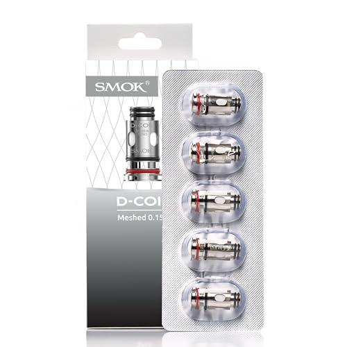 SMOK D-Coil Meshed 0,15Ω Têtes de Rechange x5 Double Mesh Compatibles X-Priv Solo/Plus TF-D...