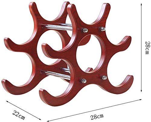 Soporte para botellas de madera sólida estilo europeo miniatura 3