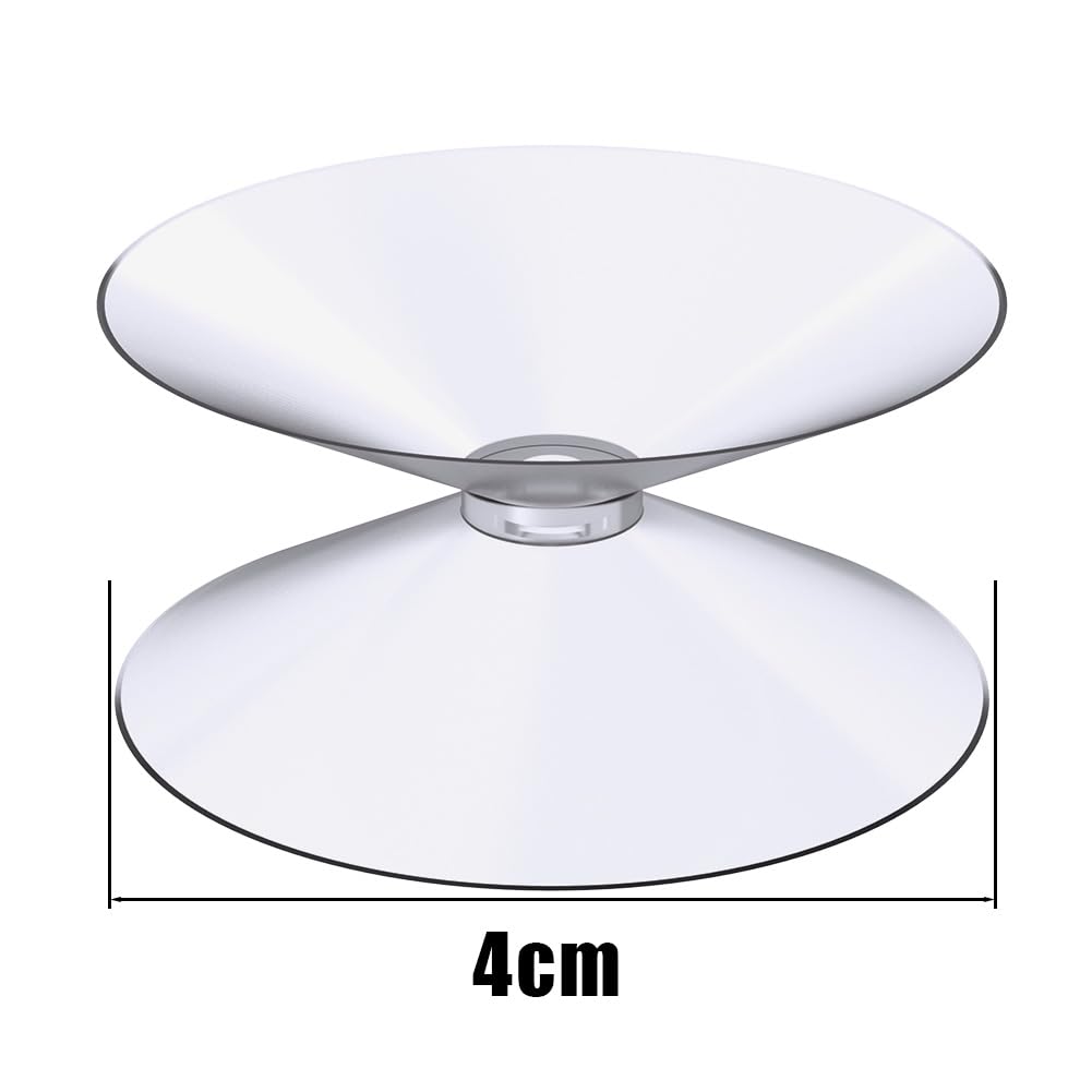 flintronic Ventosa de doble cara 40 mm, 6 Piezas para Camper, Baño, Armario, Ventana