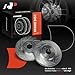 A-Premium 12.76 inch (324mm) Front Drilled and Slotted Disc Brake Rotors Compatible with Select Nissan and Infiniti Models - 350Z 2003-2008, G35 2003-2004, 2-PC Set