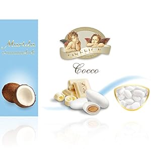Coconut White Wedding Sugared Almonds – Gluten Free – 500g (90 Units)