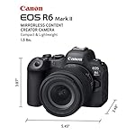 Canon EOS R6 Mark II Mirrorless Camera RF24-105mm F4-7.1 is STM Lens Kit, Full-Frame Hybrid Camera, 24.2 Megapixel CMOS Sensor, Photo and Video Capabilities, Black - Image 2