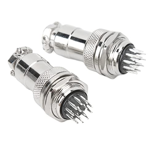 2 Pcs Conector Enchufe de Aviación 14 Pin miniatura 3