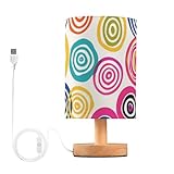 Lampe de table Plug and Play : cette lampe de lecture de bureau avec câble d'interface USB, Plug and Play pour une utilisation facile. Lampe de chevet à bouton Swich, facile à allumer/éteindre la lampe de table, intensité non variable.