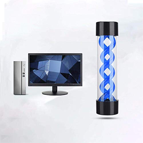 Yoidesu Water Cooling Reservoir G1/4 Threaded T Virus Cylindrical Cooler for Computer Water Cooling System, 200mm,Red/Green/Blue (Blue) - Thumbnail 5