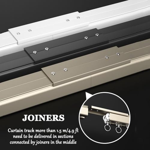 Riel de montaje en pared robusto de 150 cm con barra de 2,6 mm blanco 8