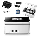 Custodia da viaggio refrigerante per insulina, mini frigorifero per medicinali ricaricabile tramite USB, mini scatola refrigerante per insulina, scatola refrigerata portatile per insulina, con di