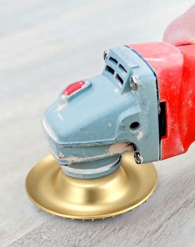 QWORK® 4 Stück Holzschleifscheibe Winkelschleifer, Innendurchmesser 22.2 mm für Winkelschleifer, Ideal zum Holzformen, Schnitzen und Polieren