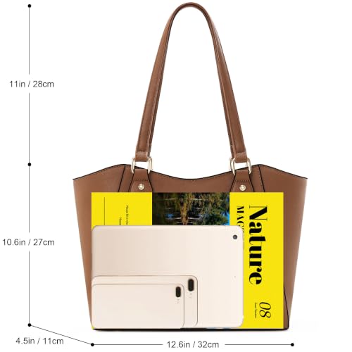 Image of CHICAROUSAL Tote Handbags Purses for Women PU Leather Womens Shoulder Bag | Large Tote Bag for Women, Shoulder Purse, Vegan Leather Purses for Women, Women's Handbags