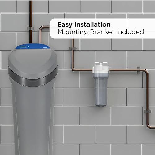 Image of EcoPure EPW2VC Whole Home Water Filtration System - Valve-in-Head Design with Built-In Bypass Valve & Clear Sump - Reduces Sediment, Rust, Dirt & Chlorine Taste - Fits Standard Capacity Filters