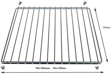First4spares Extendable Oven Cooker Shelf Rack (360mm-600mm), Pack of 2