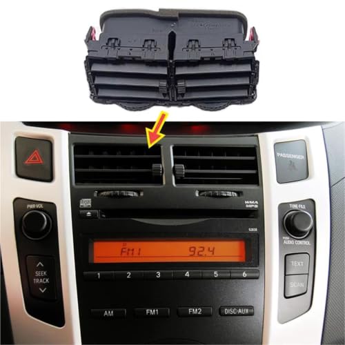 Grille de climatisation cassée ? Remplacez la bouche d'aération centrale de votre Yaris 2008-2013