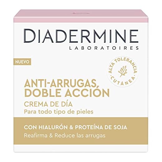 Diadermine - Cuidado Esencial, Crema de día Antiarrugas, 50 ml, Reduce las arrugas, Reafirma la piel, para todo tipo de pieles