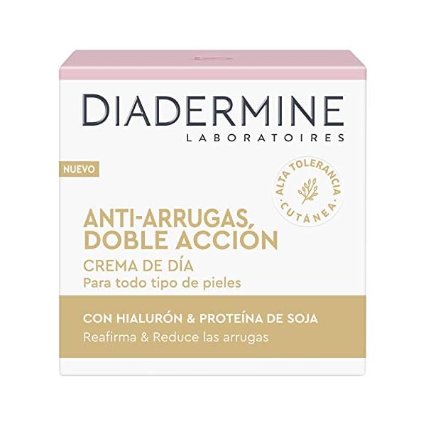 Diadermine - Cuidado Esencial, Crema de día Antiarrugas, 50 ml, Reduce las arrugas, Reafirma la piel, para todo tipo de pieles 1 41acXsU3kcL. SS600 - Diadermine - Cuidado Esencial, Crema de día Antiarrugas, 50 ml, Reduce las arrugas, Reafirma la piel, para todo tipo de pieles