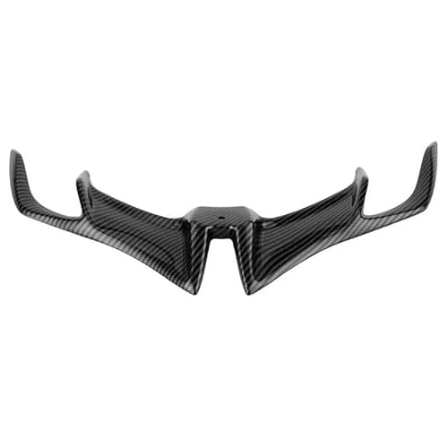 Carenado Delantero de la Motocicleta Winglet Alerón de la Cubierta de la Aleta Delantera Aerodinámica, PSLER Accesorios de Decoración de Entrada de Aire para Yamaha YZF-R15 V3 2017-2020(Carbono) Cover