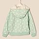 Amazon Essentials x Sofia Grainge Unisex Kinder Kapuzenpullover mit Reißverschluss, Blassgrün Häschen, 3 Jahre