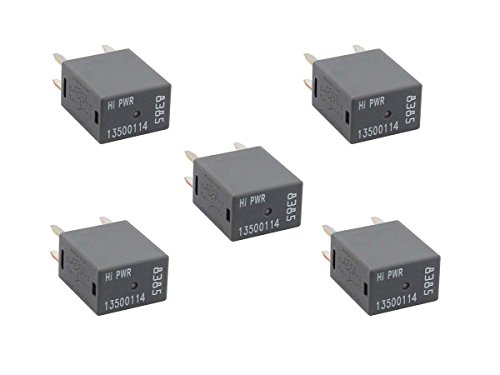 MOTOKU 5 Pack High Power 4Pin Terminal Relays for GM 13500114 8385/9815