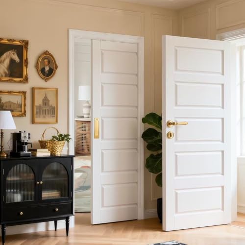 RIHEGIANT 28" x 80" Slab Door It adopts a Five-Grid core Board Design, which can be Easily DIY in Color Without Assembly. It is Suitable for Kitchens, bedrooms, Closets, bathrooms and Pantries by RIHEGIANT - Image 6