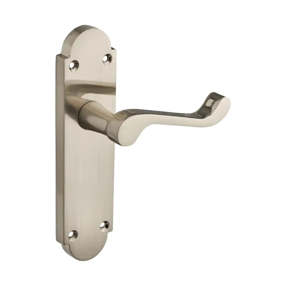 Designer Levers Satin Nickel - Brora Scroll Lever Latch Door Handle - 1 Pair