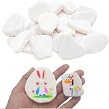 Steine zum Bemalen Set, 15 Stück Glatte Kieselsteine, 5-8 cm Naturstein Dekosteine für DIY Malerei und Aquarium Dekoration